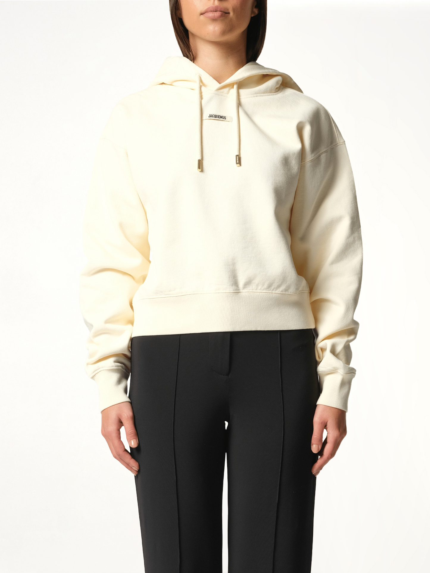 Le Hoodie Gros Grain in Light Beige