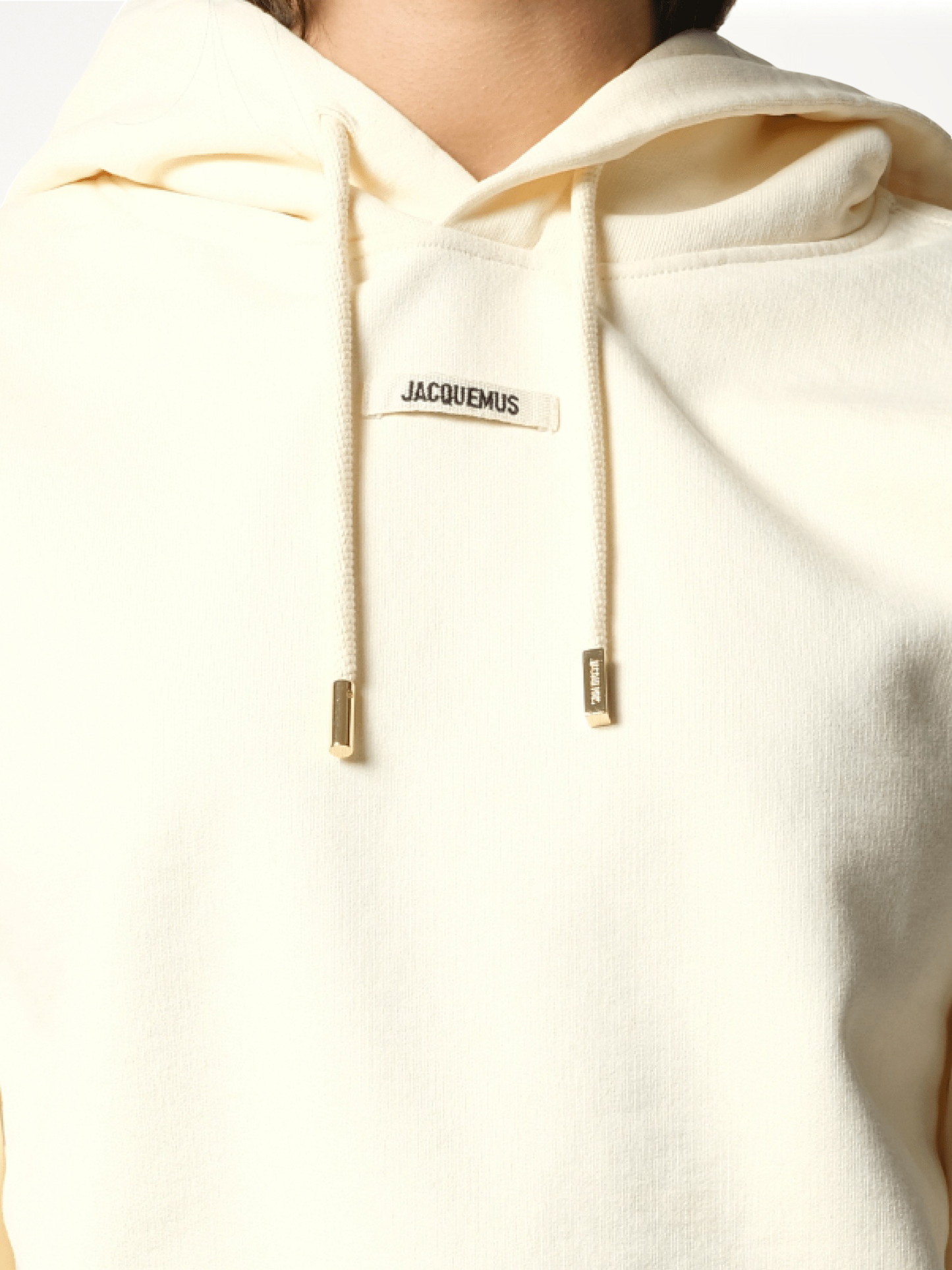 Le Hoodie Gros Grain in Light Beige