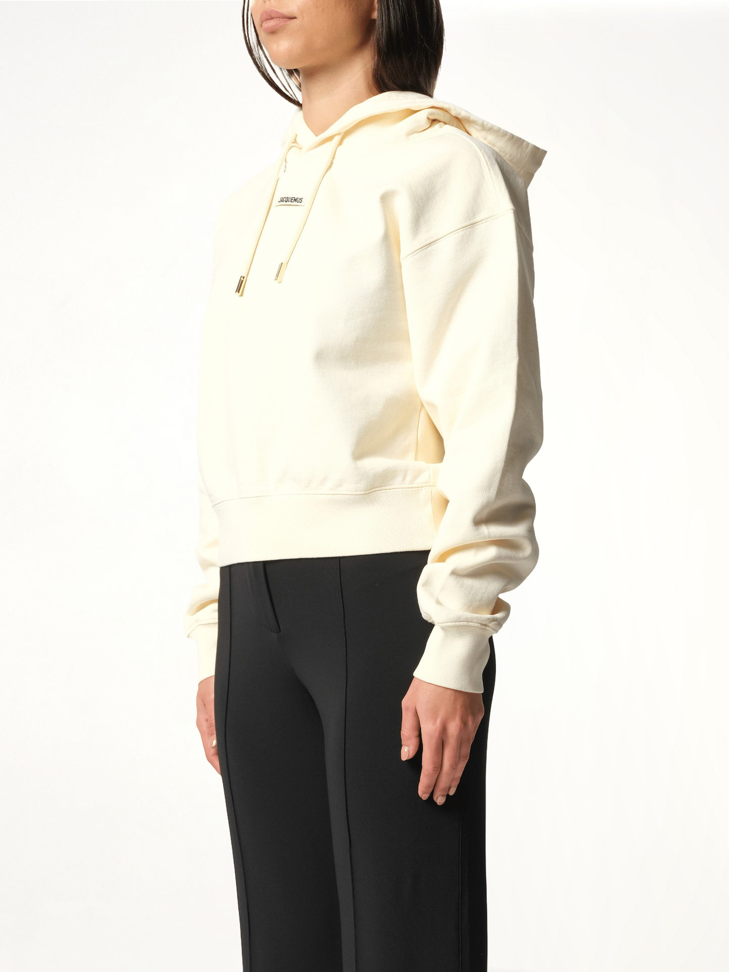 Le Hoodie Gros Grain in Light Beige