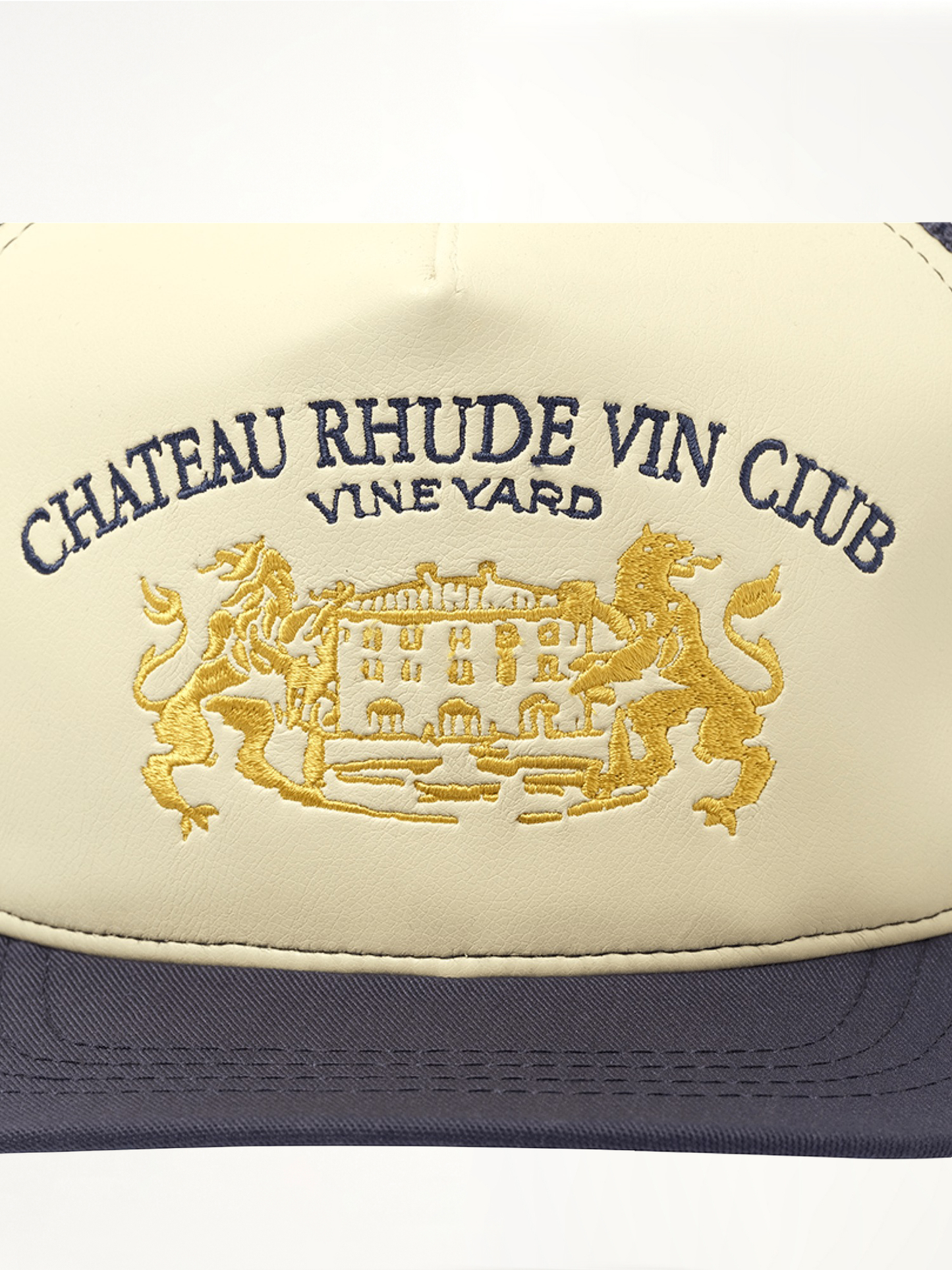 Cellier Trucker Hat in Navy/Cream