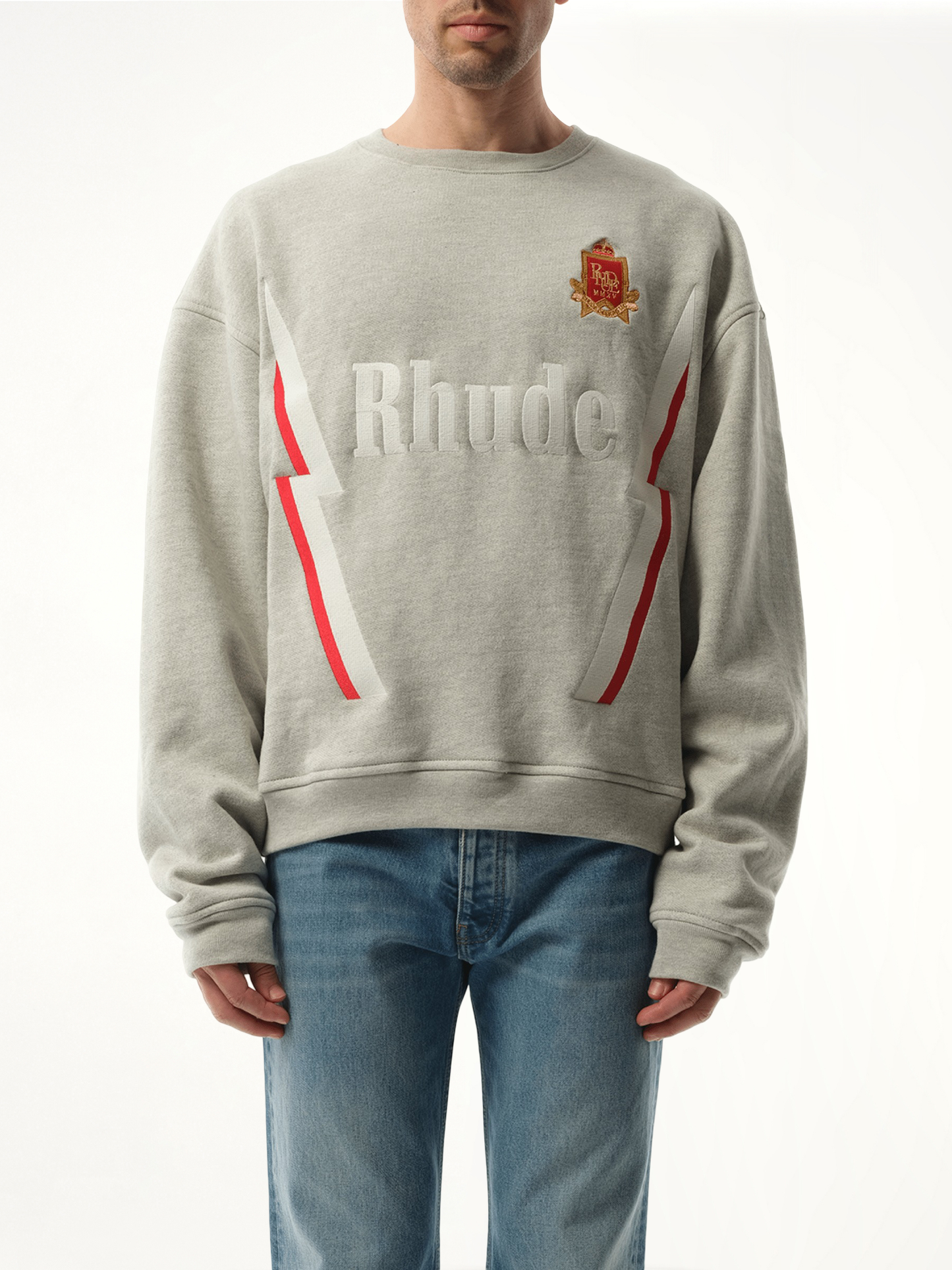 Lightning Sweatshirt in Heather Grey