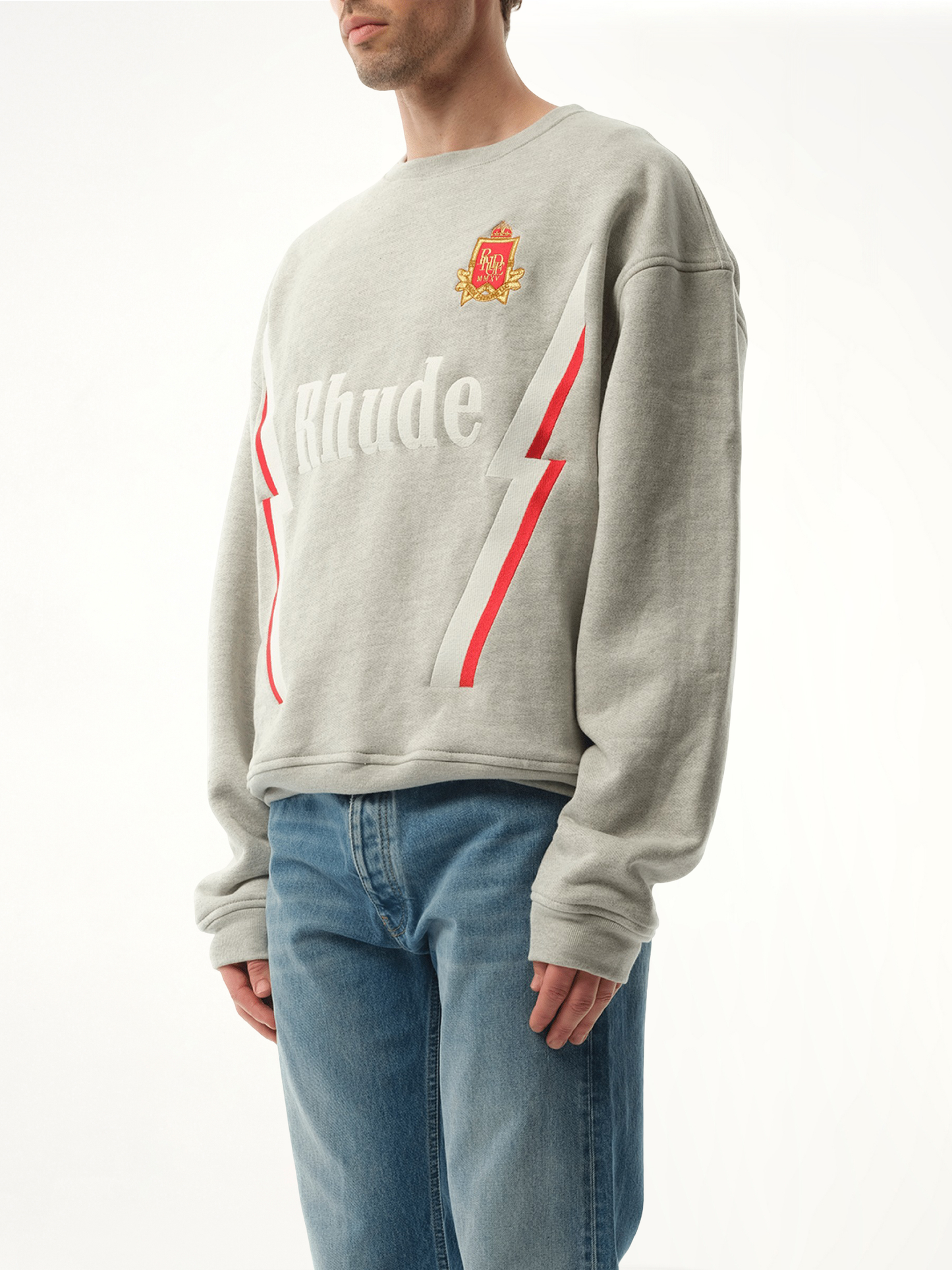 Lightning Sweatshirt in Heather Grey