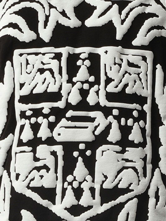 Rhude Long Sleeve T-Shirt in White/Black