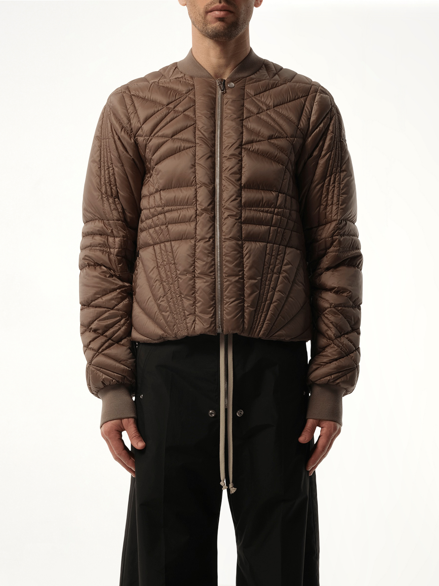 Rick Owens x Moncler Megapenta Flight Jacket in Dust