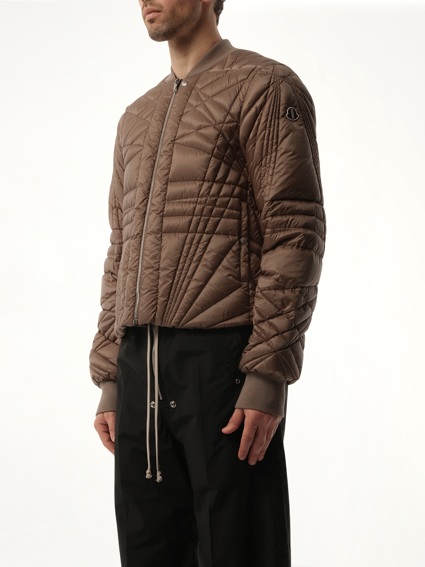 Rick Owens x Moncler Megapenta Flight Jacket in Dust