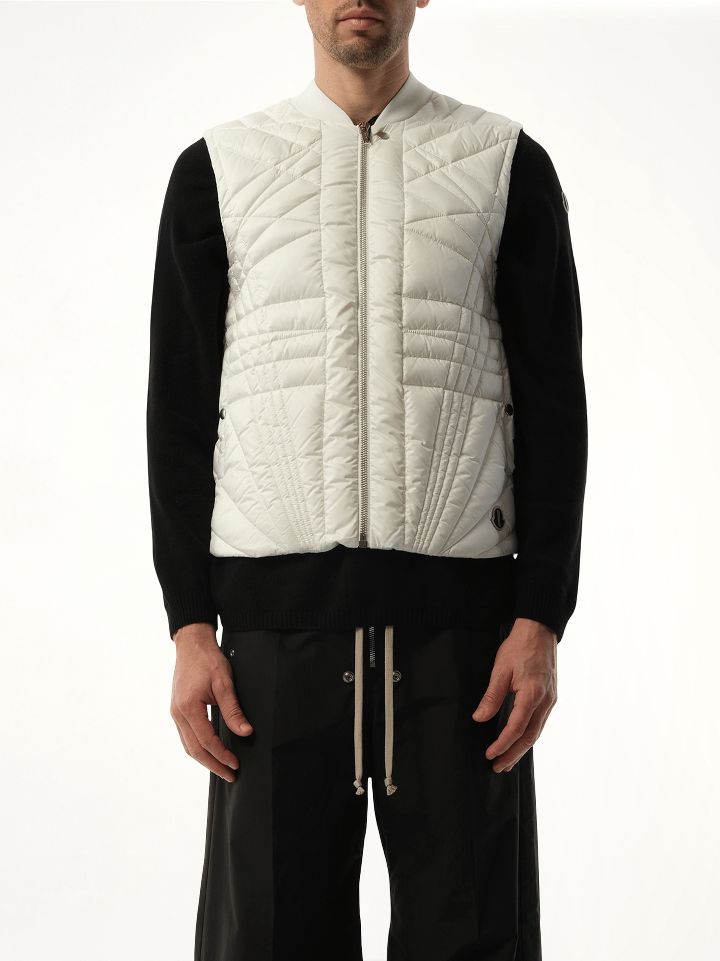 Rick Owens x Moncler Megapenta Flight Vest in Milk