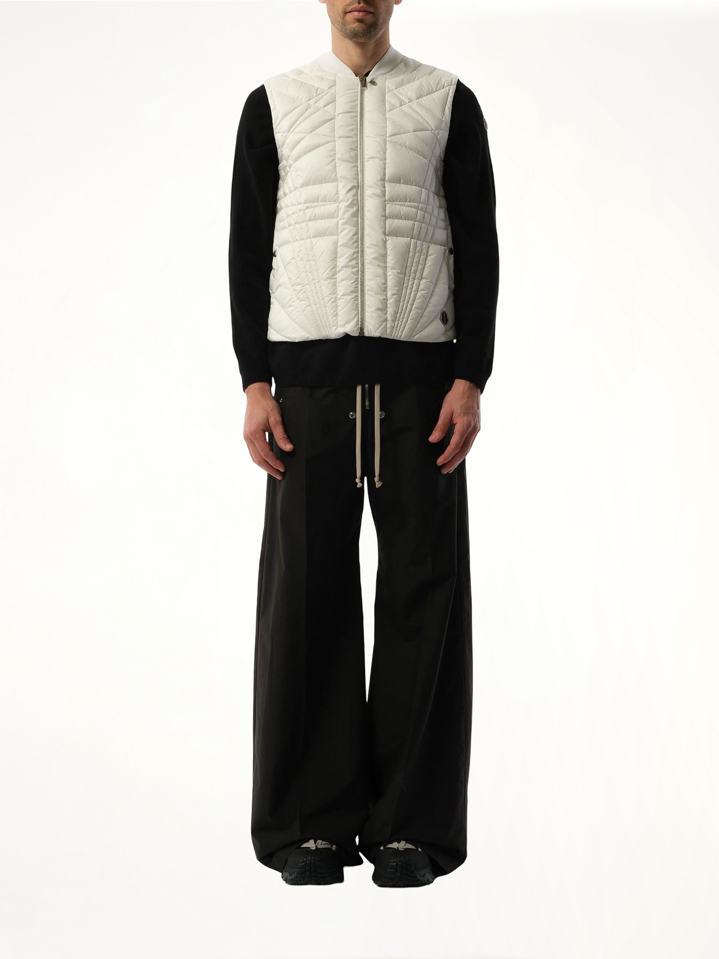 Rick Owens x Moncler Megapenta Flight Vest in Milk