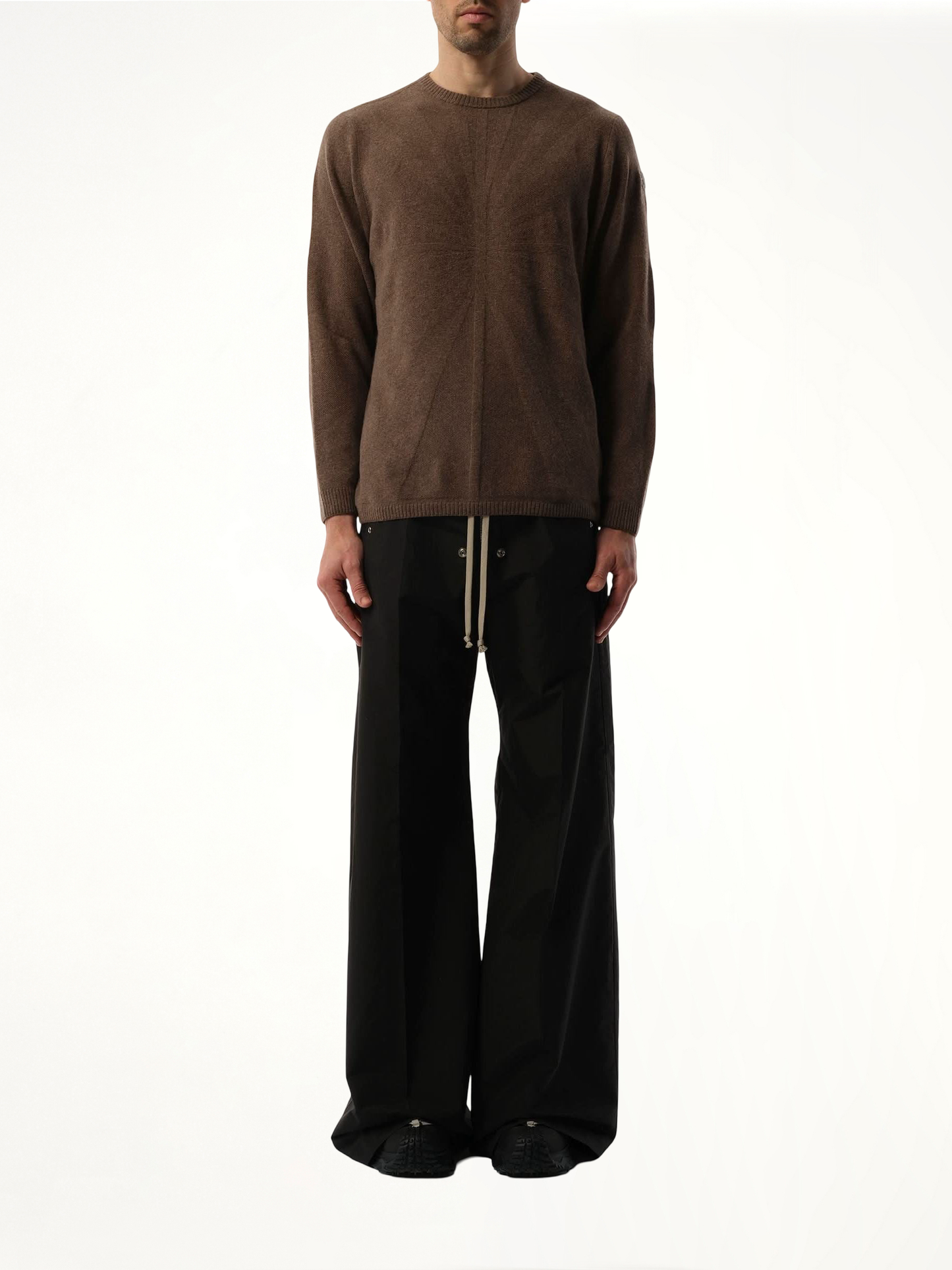 Rick Owens x Moncler Jumbo Round Neck Sweater in Dust
