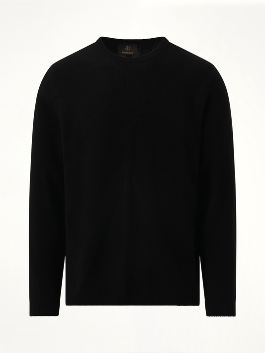 Rick Owens x Moncler Jumbo Round Neck Sweater in Black