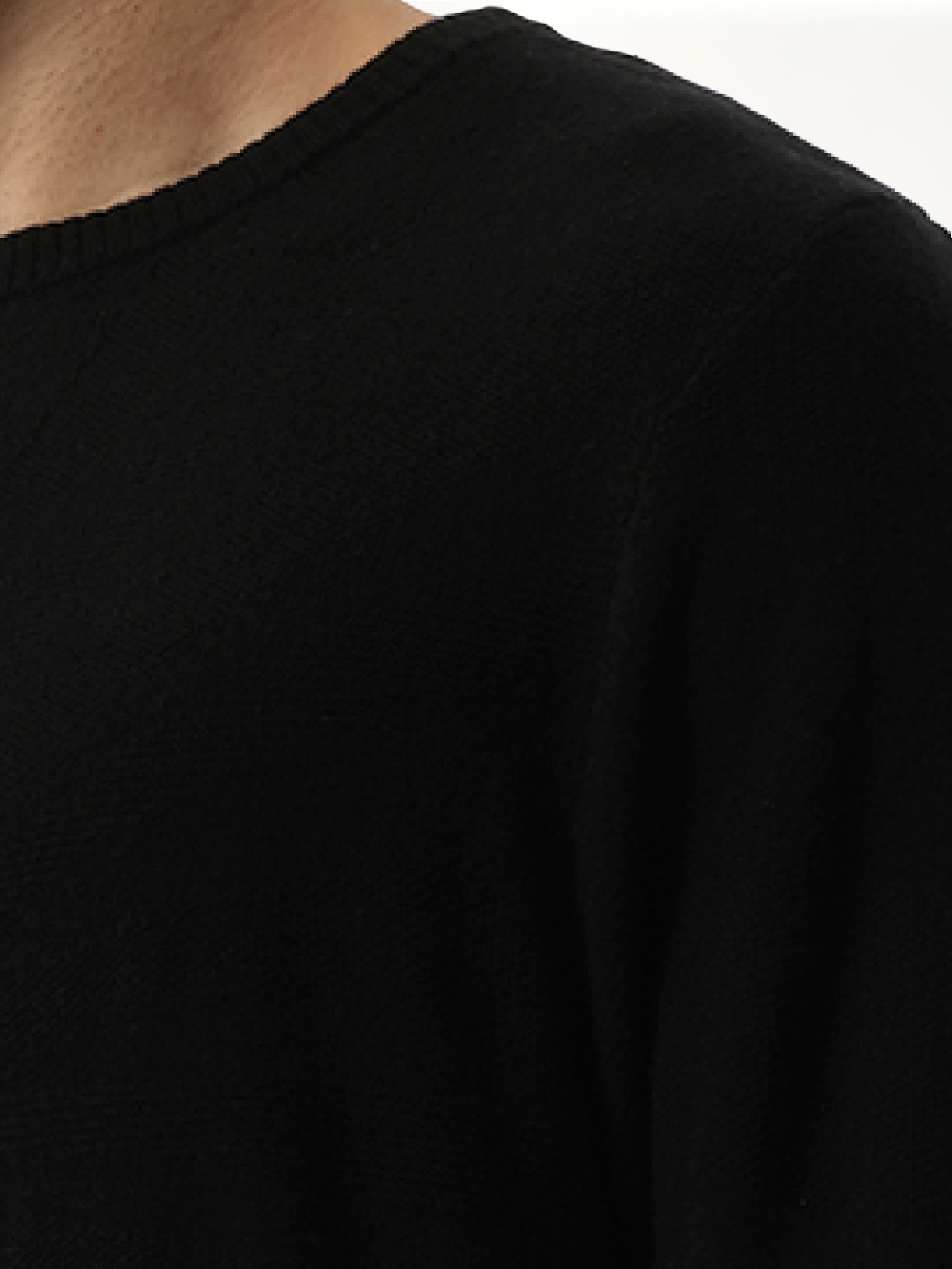 Rick Owens x Moncler Jumbo Round Neck Sweater in Black