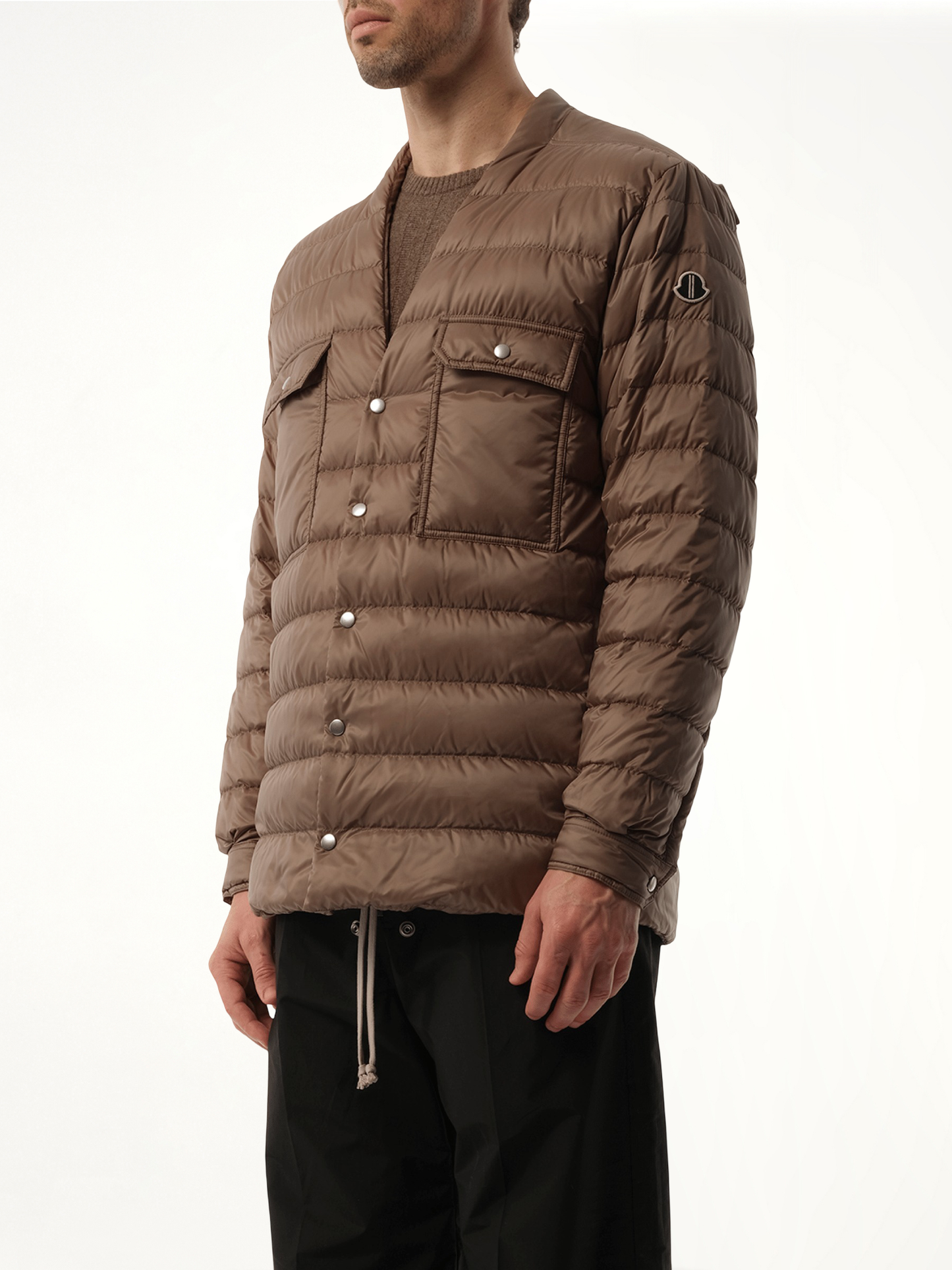 Rick Owens x Moncler Padded Outershirt in Dust