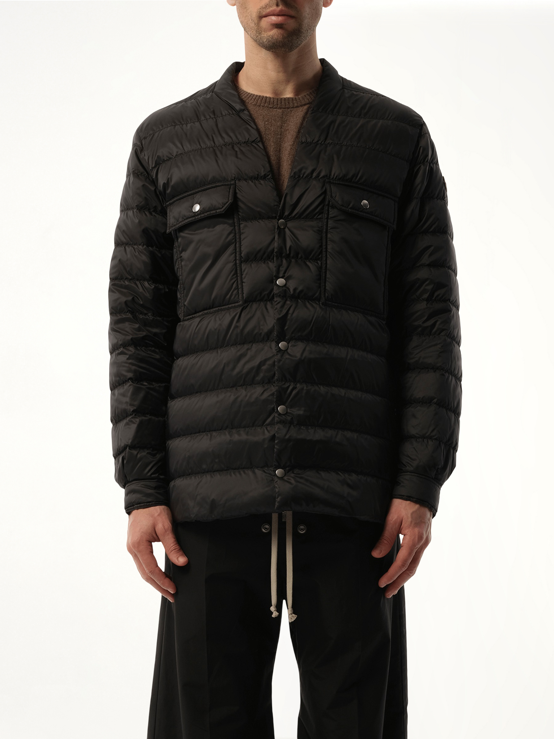 Rick Owens x Moncler Padded Outershirt in Black