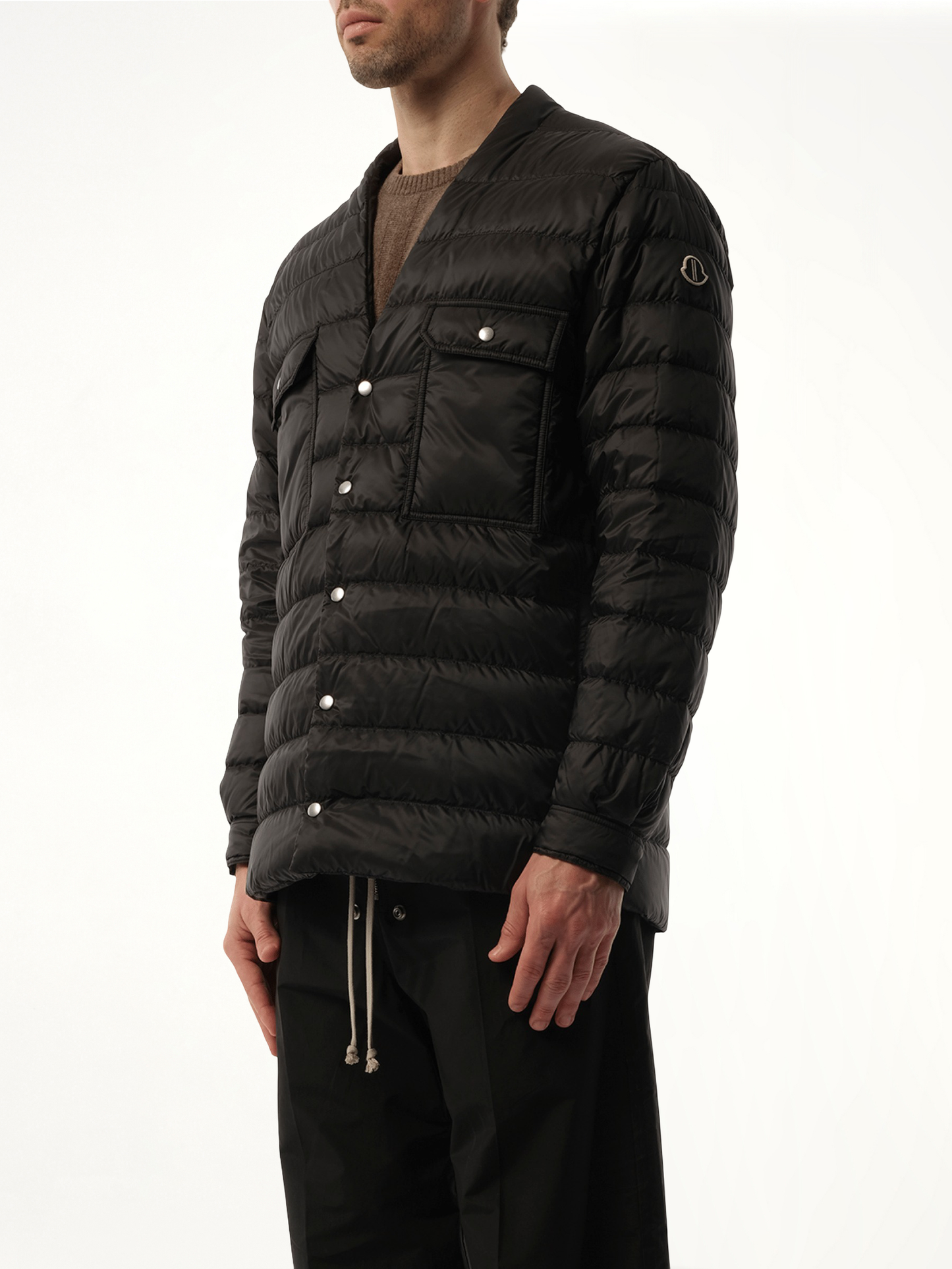 Rick Owens x Moncler Padded Outershirt in Black