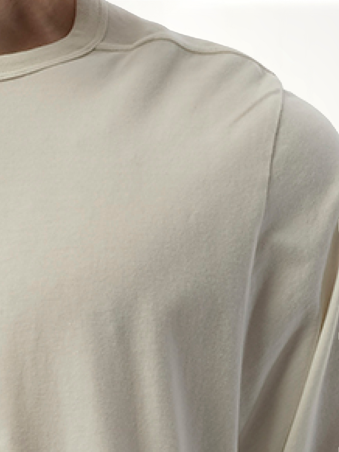 Rick Owens x Moncler Crewneck SS T-Shirt in Milk