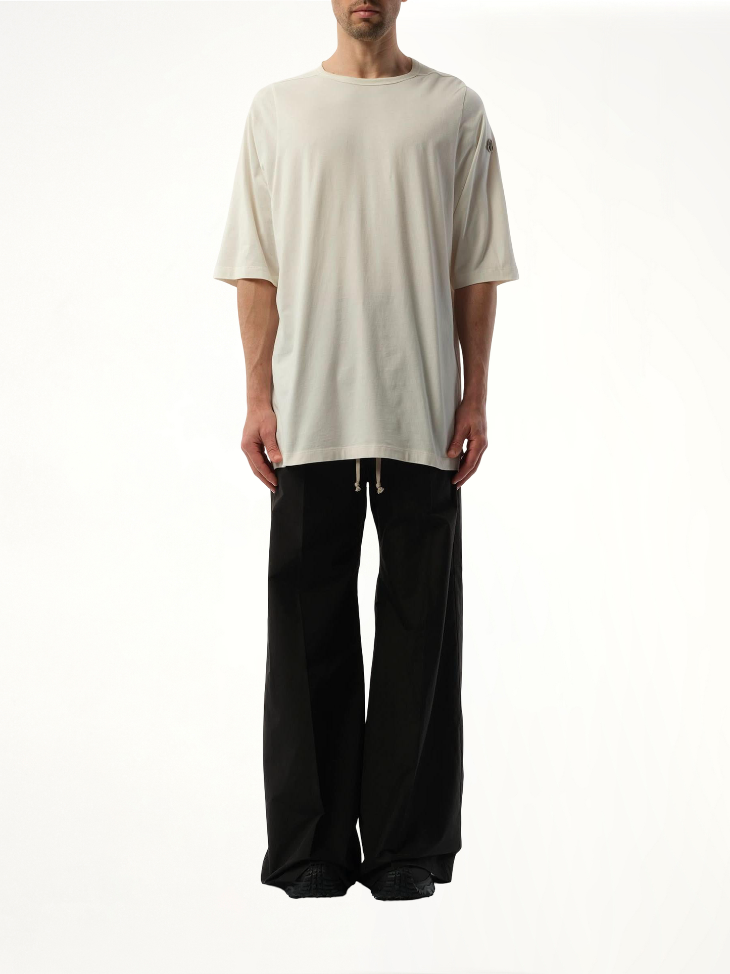 Rick Owens x Moncler Crewneck SS T-Shirt in Milk