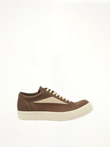 Vintage Sneaks in Fawn/Milk Side View | RICK OWENS