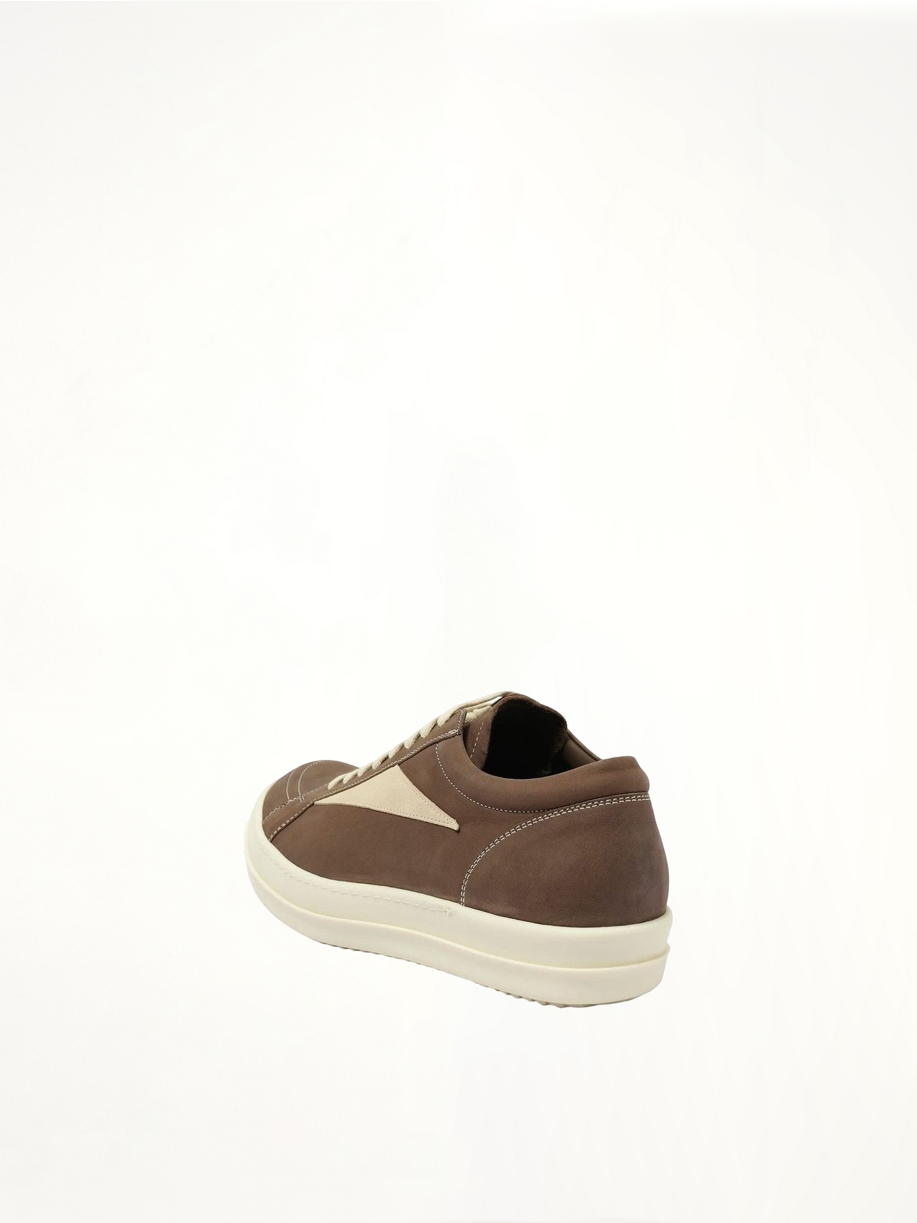 Vintage Sneaks in Fawn/Milk Back View | RICK OWENS