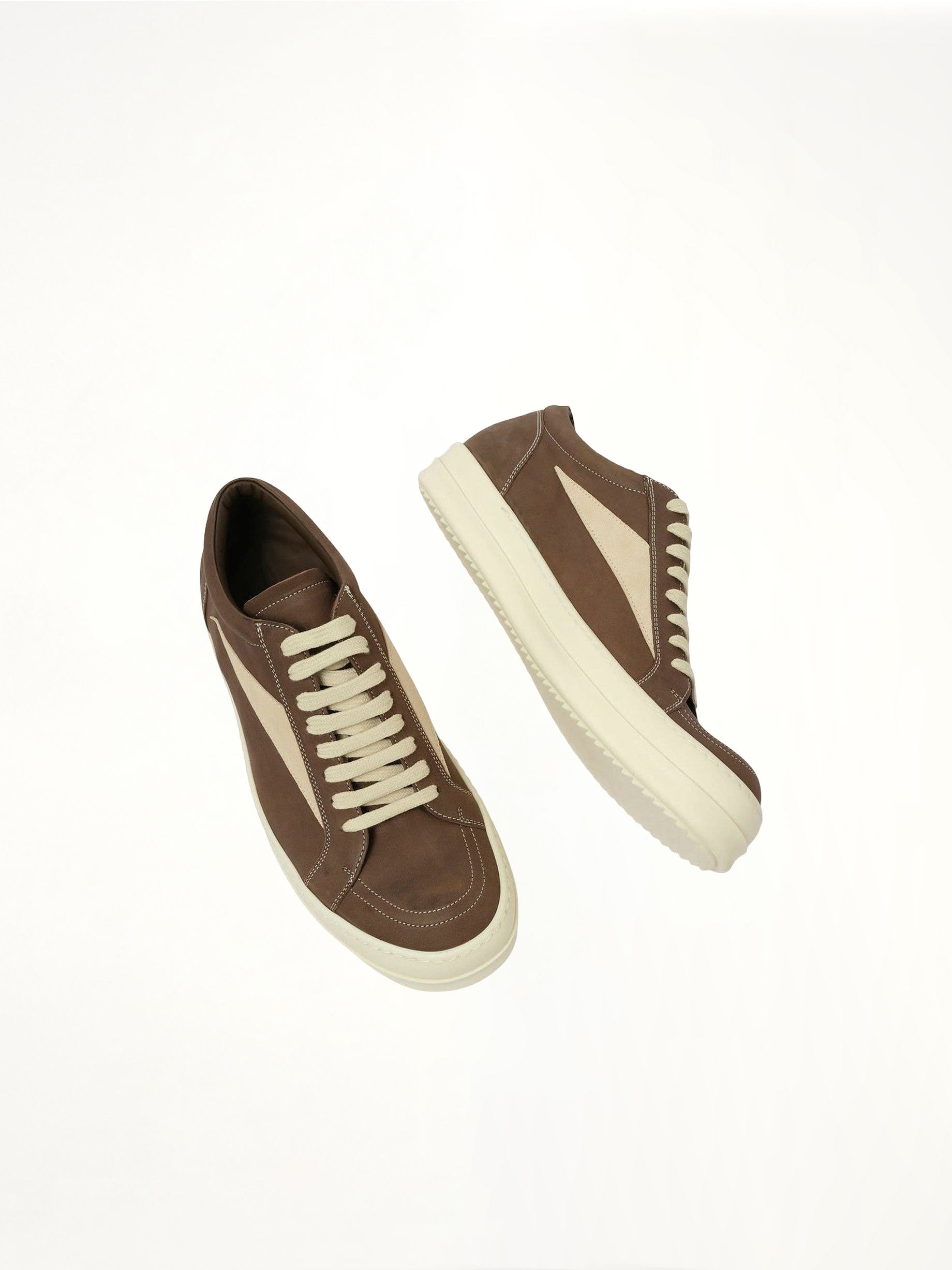 Vintage Sneaks in Fawn/Milk Top View | RICK OWENS