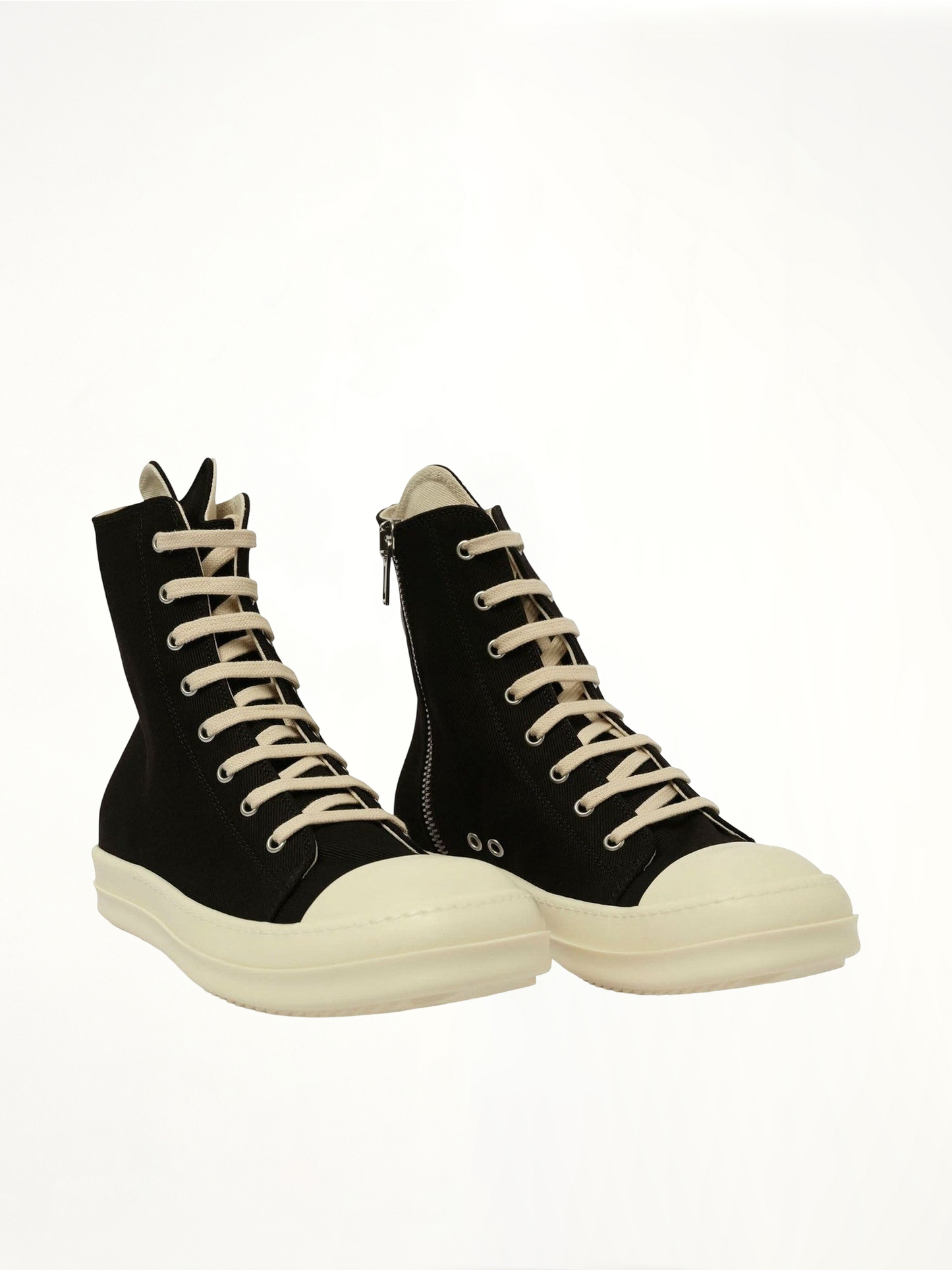 Denim High Sneaks in Black/Milk