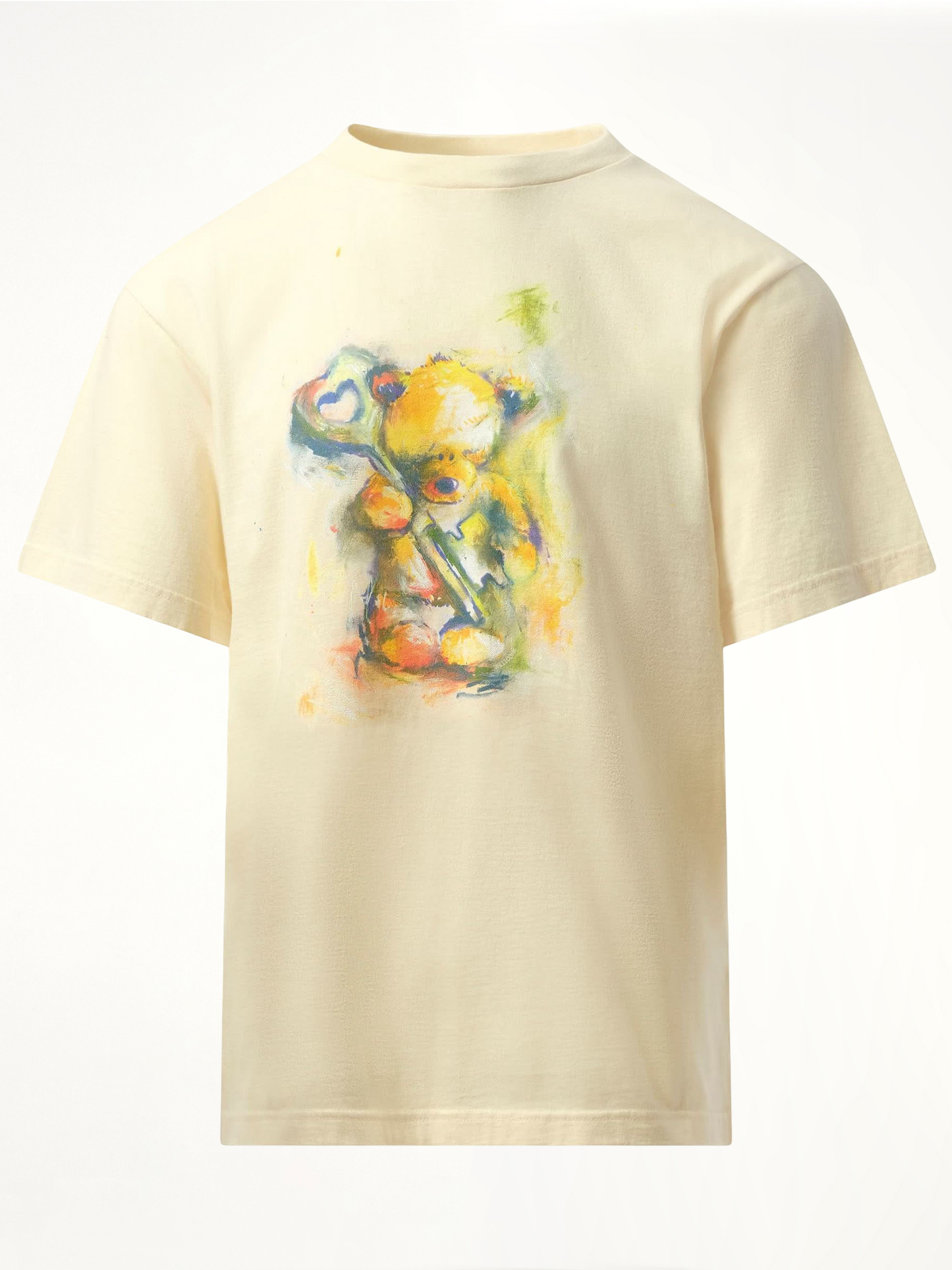 Teddy Bear with Key T-Shirt in Beige