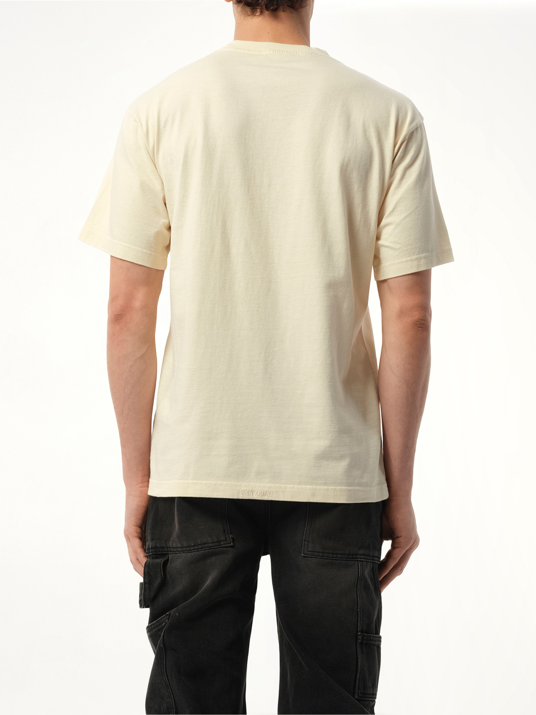 ベージュのキー付きテディベアTシャツ