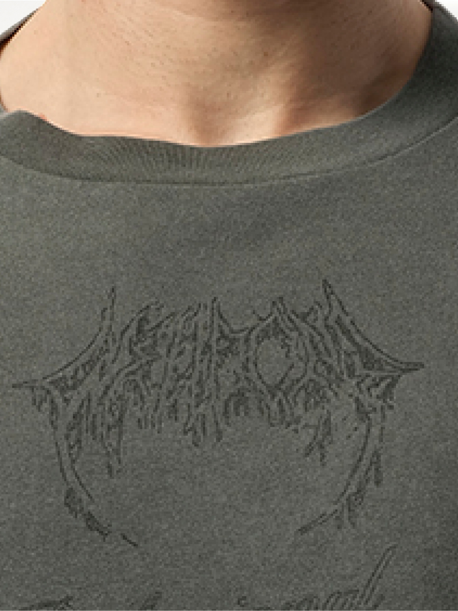 Multi-Logo T-Shirt in Charcoal