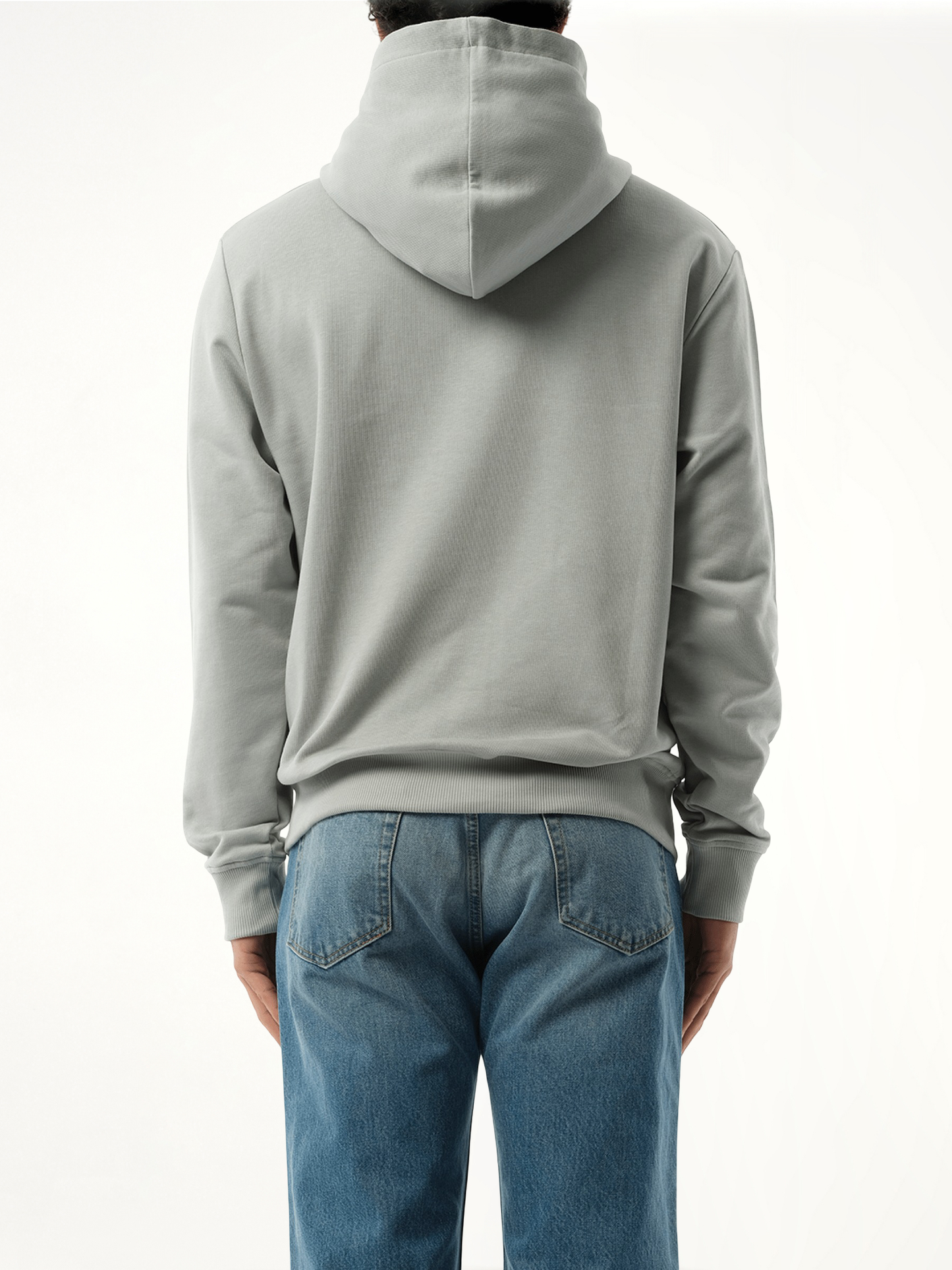 Balmain Print Hoodie in Grey/White