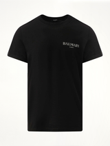 Balmain 黑/银色复古T恤