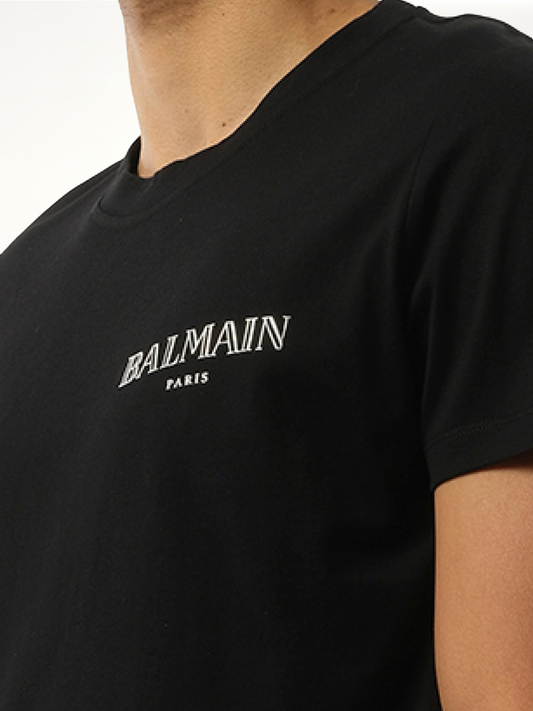 Balmain Vintage T-Shirt in Black/Silver