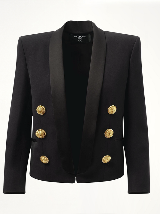 6 BTN Satin GDP Jacket in Black