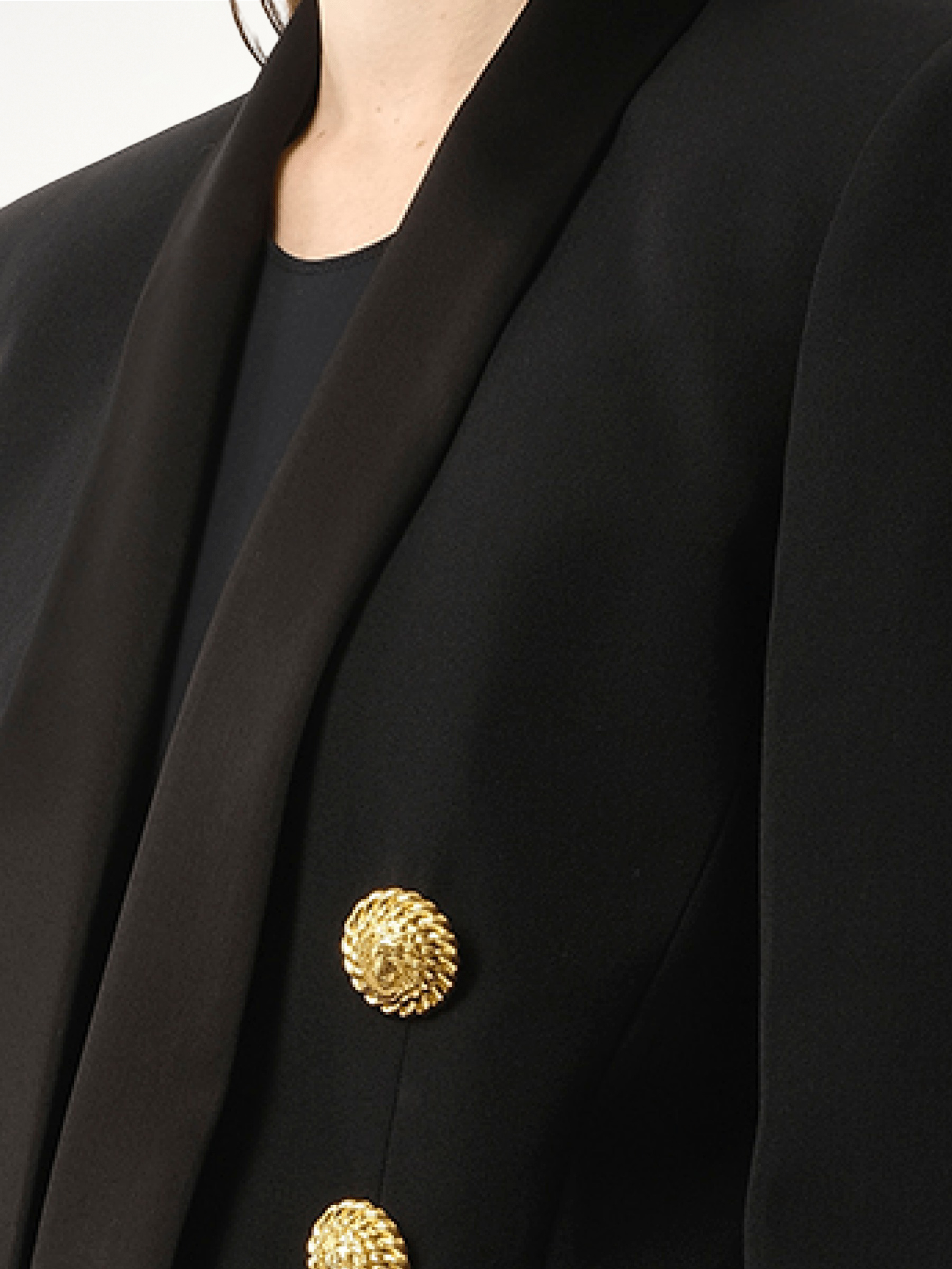 6 BTN Satin GDP Jacket in Black