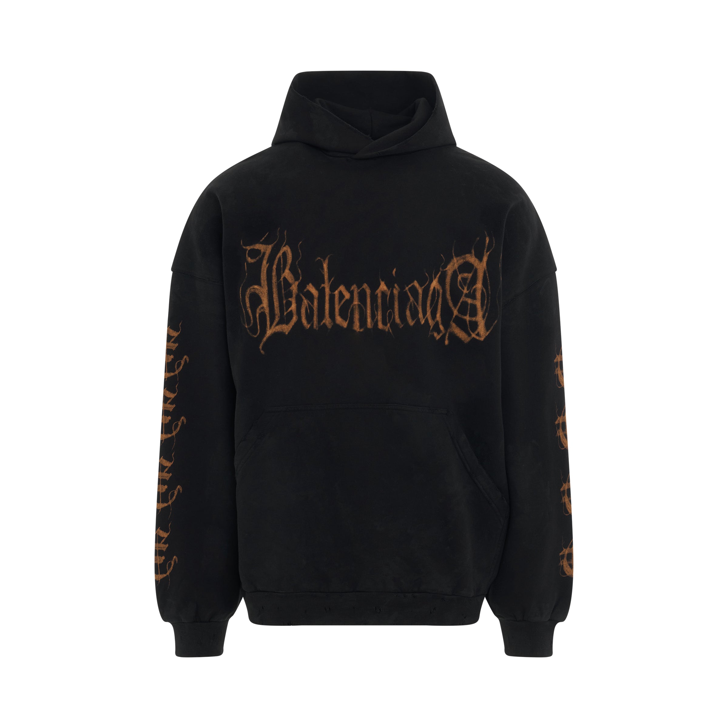 BALENCIAGA Heavy Metal Oversized Hoodie in Washed Black – MARAIS