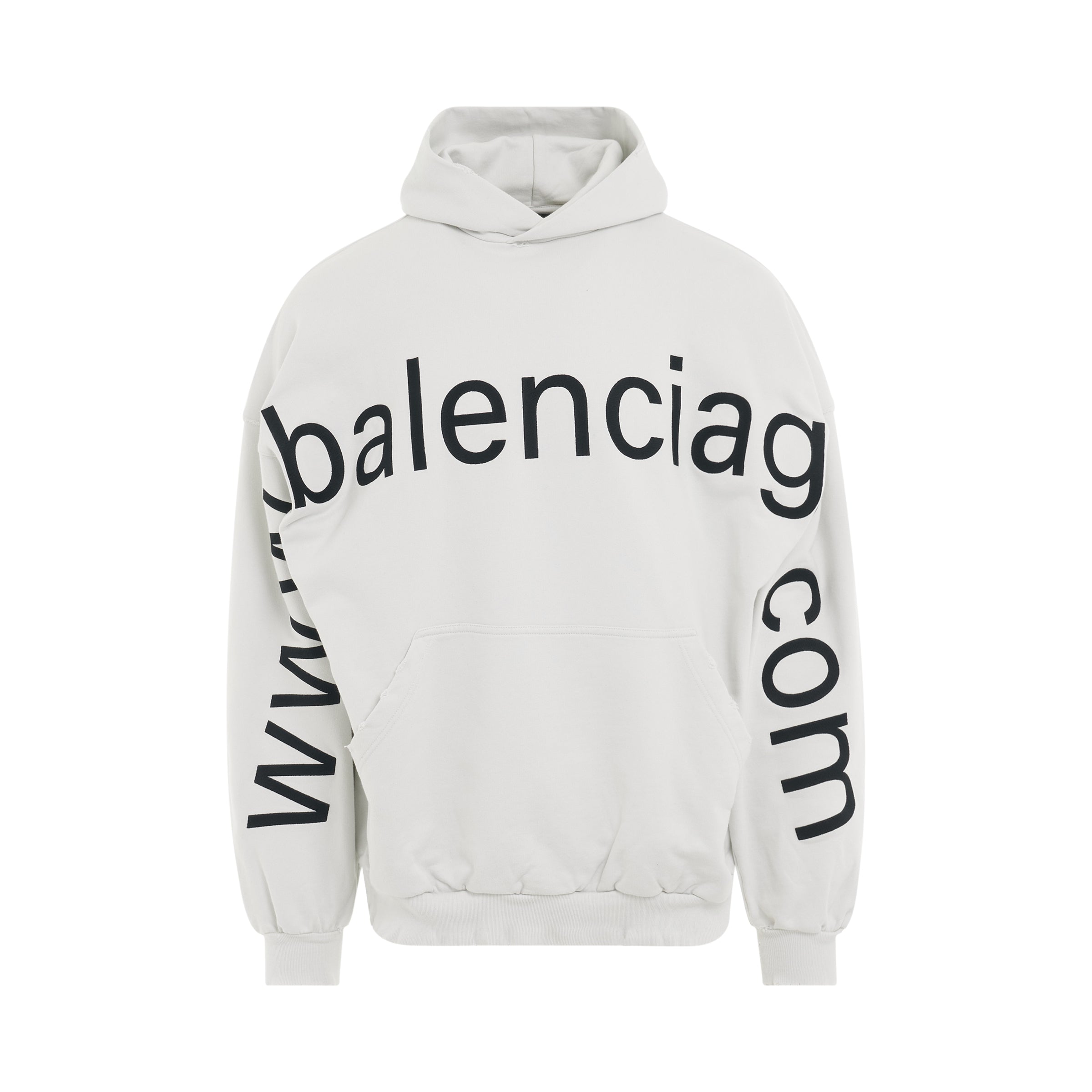 Bal.Com Oversized Hoodie in Dirty White