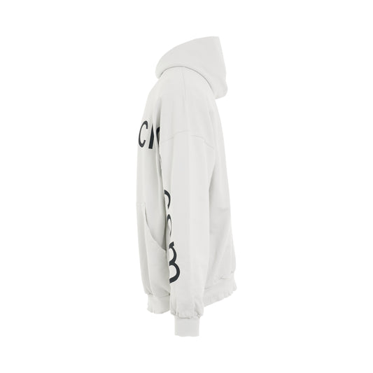 Bal.Com Oversized Hoodie in Dirty White