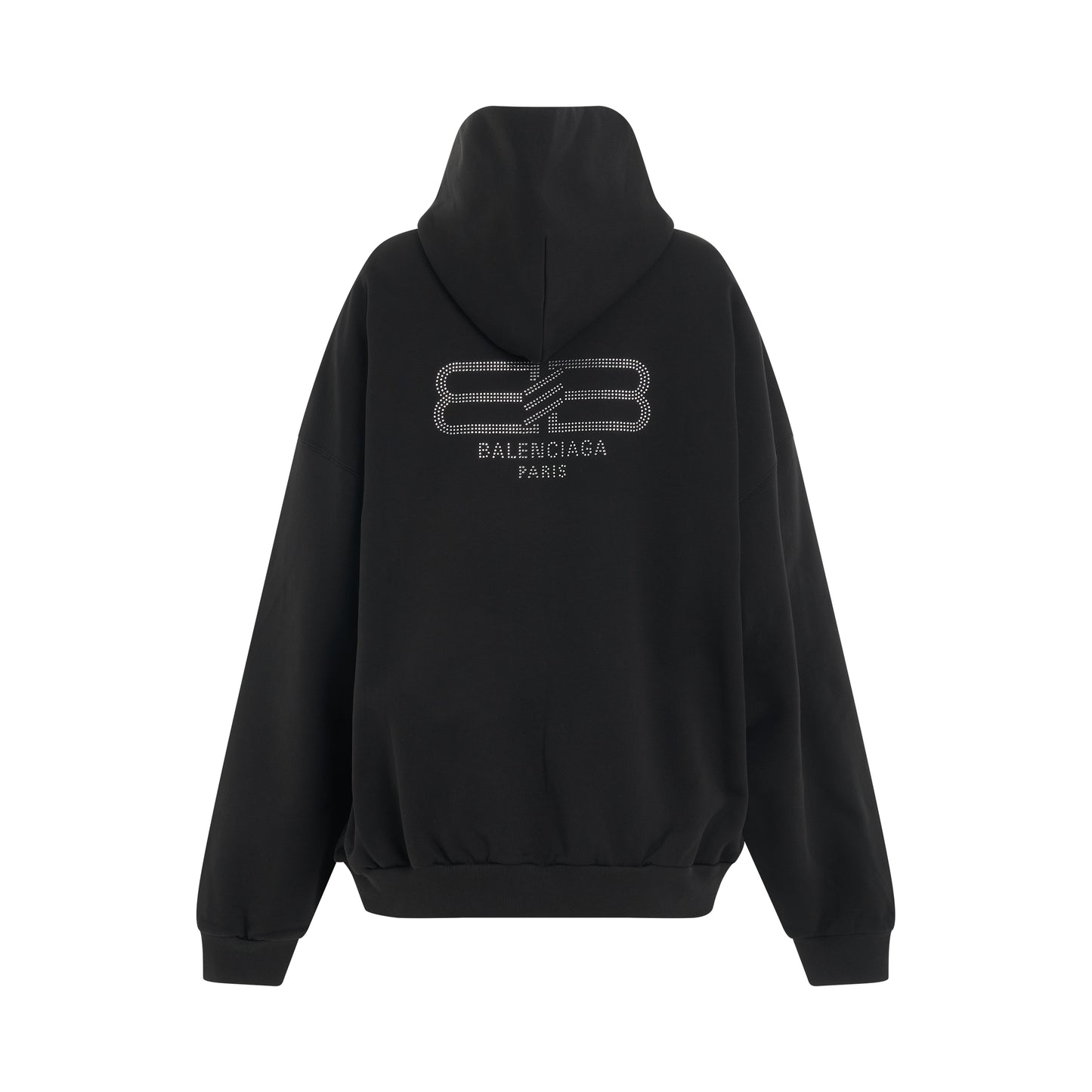 BB Paris Strass Oversized Hoodie in Washed Black