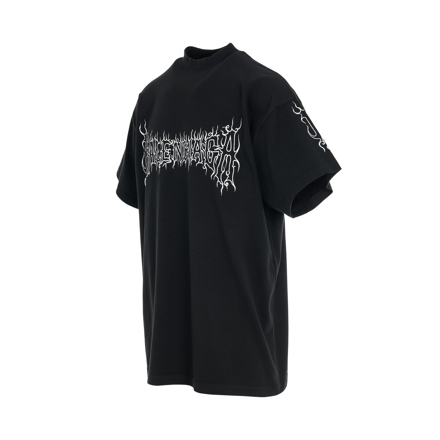 Darkwave Vintage Logo T-Shirt in Black/White