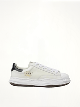 BLAKEY OG Leather Low Top Sneaker in White Side View | MAISON MIHARA YASUHIRO