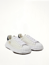 BLAKEY OG Leather Low Top Sneaker in White Front View | MAISON MIHARA YASUHIRO