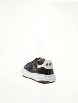 BLAKEY OG Leather Low Top Sneaker in Black Back View | MAISON MIHARA YASUHIRO