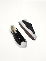 BLAKEY OG Leather Low Top Sneaker in Black Top View | MAISON MIHARA YASUHIRO