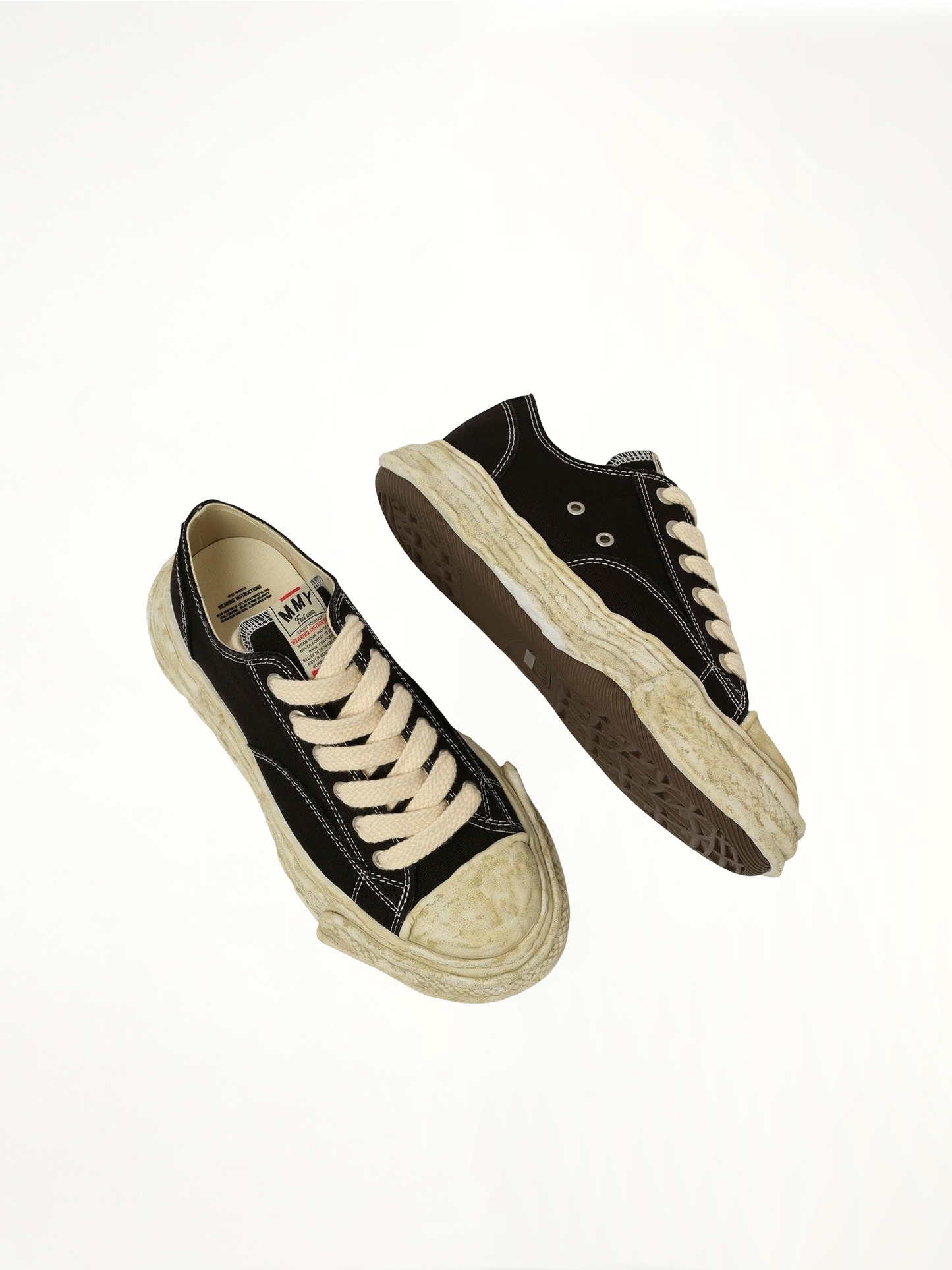 PETERSON 23 Vintage Coloured Sneaker in Black