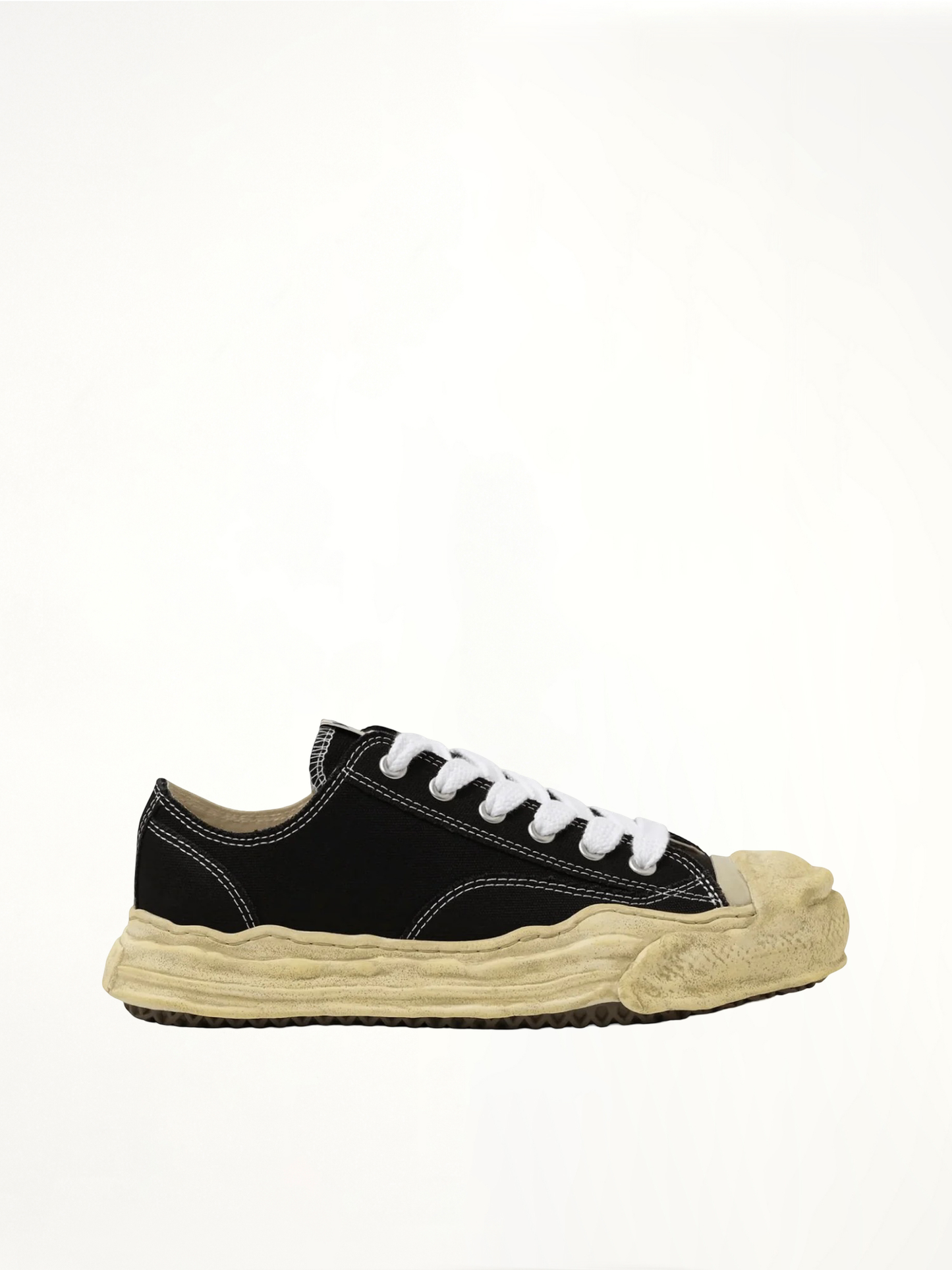 HANK OG Garment Dyed Sneaker in Black