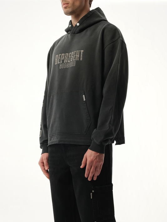 Godspeed Hoodie in Aged Black