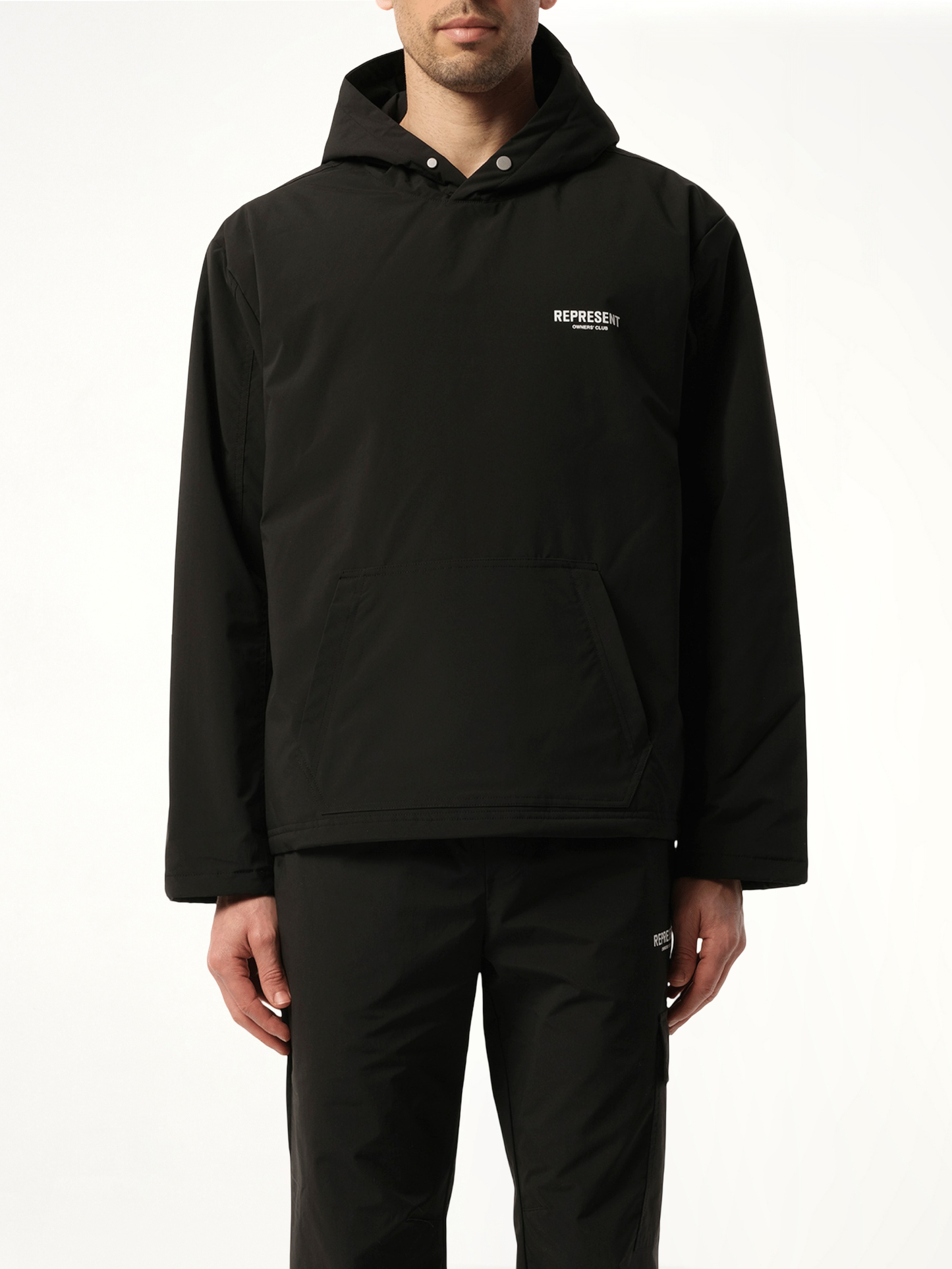 Owners Club Hooded Pullover in Black