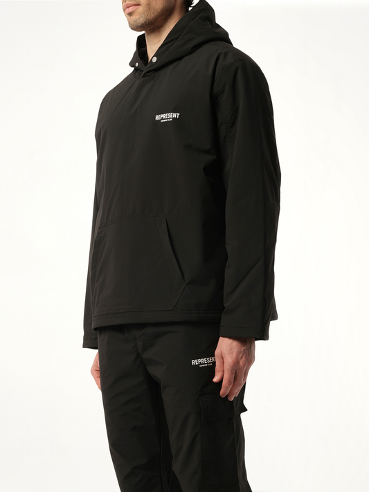 Owners Club Hooded Pullover in Black