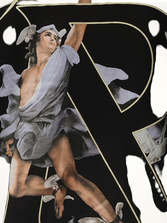 Hermes Hoodie in Jet Black