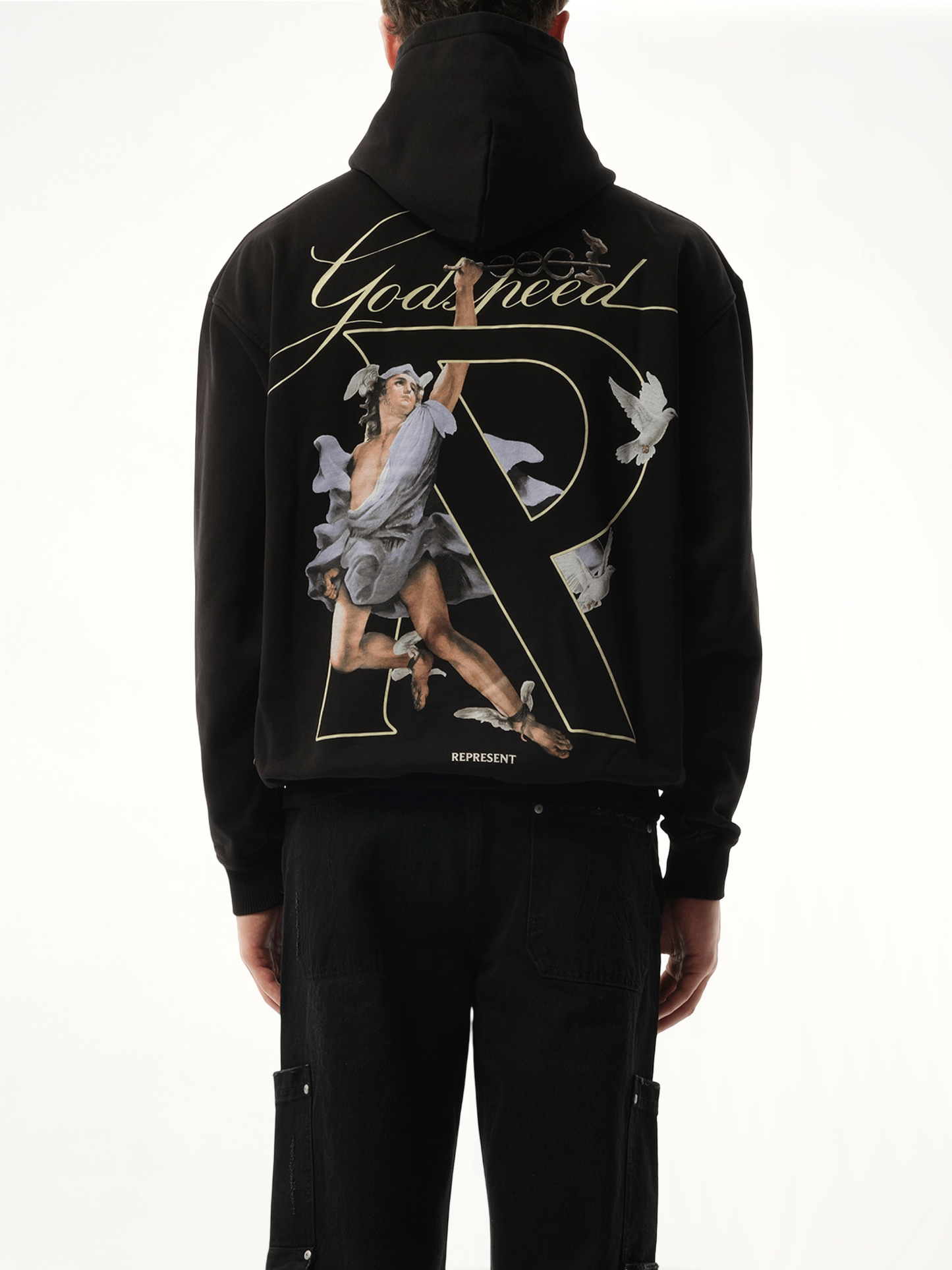 Hermes Hoodie in Jet Black