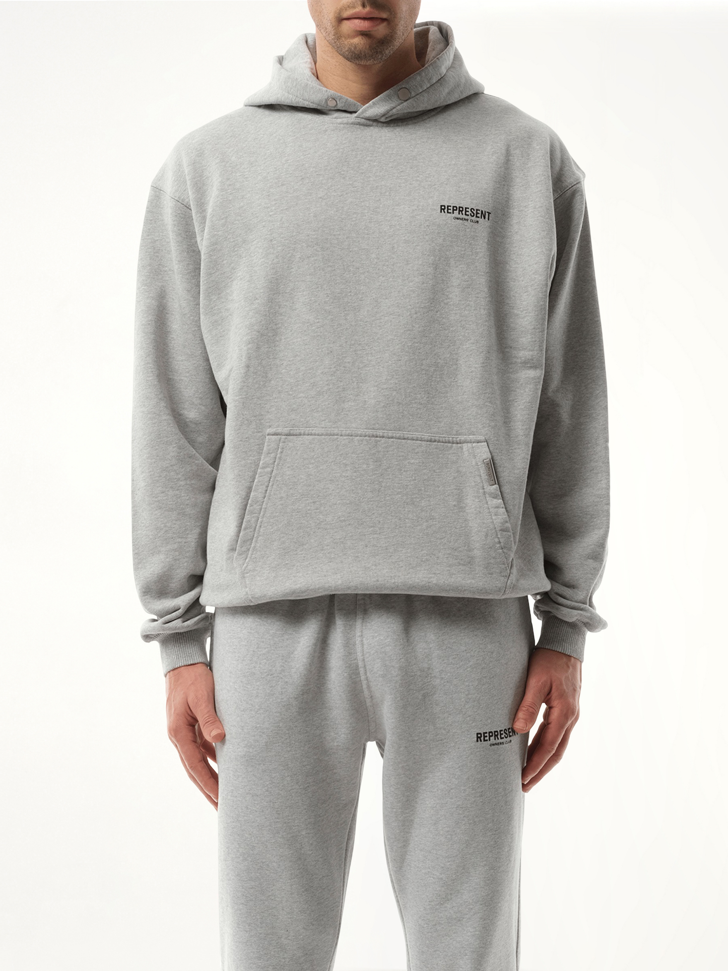 Represent Owners Club Hoodie in Ash Grey
