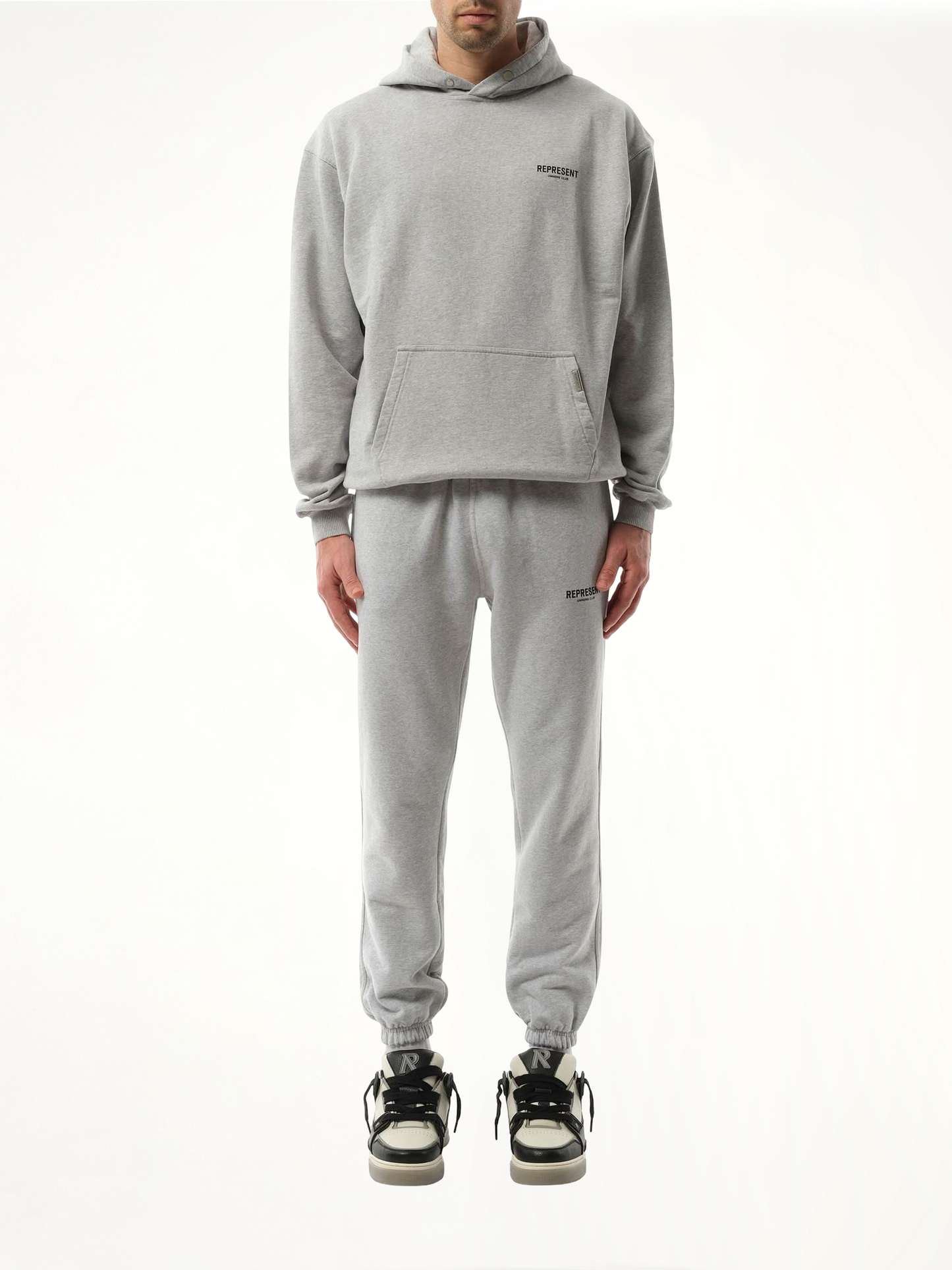 Represent Owners Club Hoodie in Ash Grey