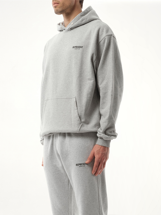 Represent Owners Club Hoodie in Ash Grey